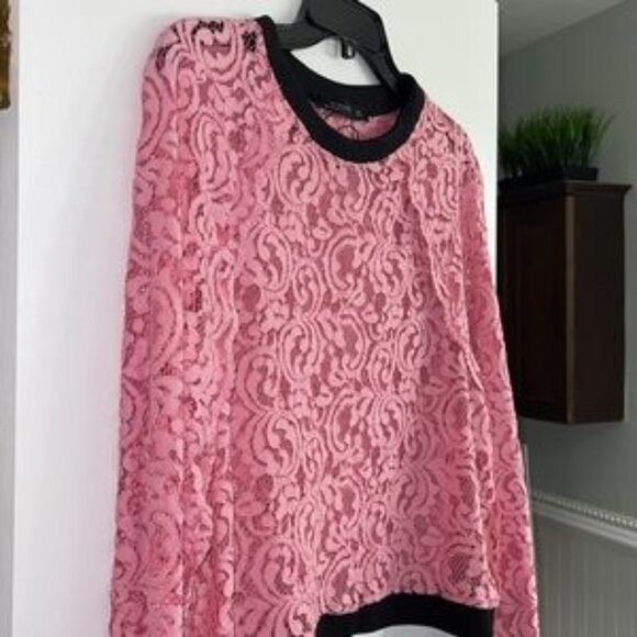 NWOT ZARA PINK LACE TOP - Picture 5 of 8